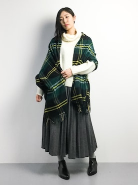 矢野結衣さん（レディース・166cm）の冬コーディネート