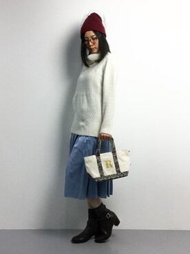 矢野結衣さん（レディース・166cm）の冬コーディネート