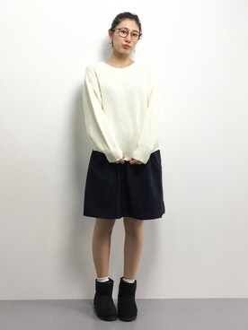 矢野結衣さん（レディース・166cm）の冬コーディネート
