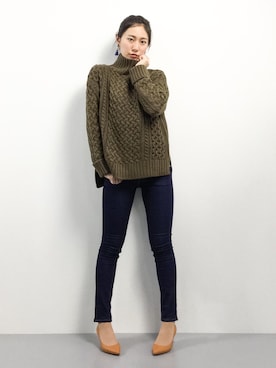 矢野結衣さん（レディース・166cm）の冬コーディネート