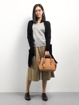 矢野結衣さん（レディース・166cm）の冬コーディネート