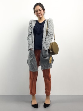 矢野結衣さん（レディース・166cm）の冬コーディネート