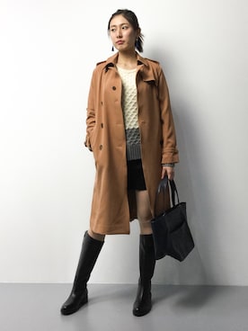 矢野結衣さん（レディース・166cm）の冬コーディネート