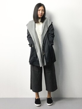 矢野結衣さん（レディース・166cm）の冬コーディネート