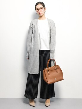 「STRAVITA（ストラヴィータ）のアイテム」を使った、矢野結衣さん（レディース・166cm）の冬コーディネート