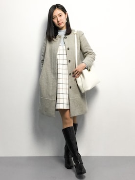 矢野結衣さん（レディース・166cm）の冬コーディネート