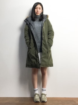 矢野結衣さん（レディース・166cm）の冬コーディネート