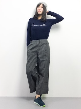 矢野結衣さん（レディース・166cm）の冬コーディネート