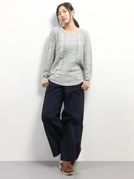 矢野結衣さん（レディース・166cm）の冬コーディネート