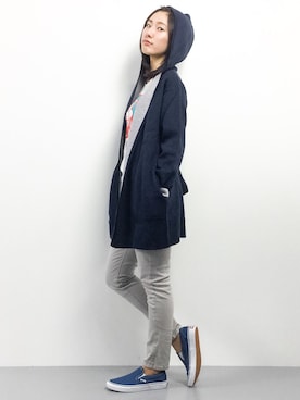 矢野結衣さん（レディース・166cm）の冬コーディネート