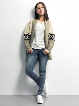 矢野結衣さん（レディース・166cm）の冬コーディネート