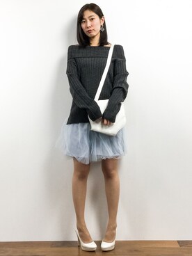 矢野結衣さん（レディース・166cm）の冬コーディネート