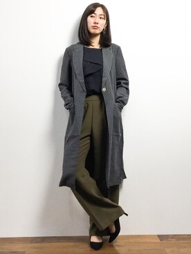 矢野結衣さん（レディース・166cm）の冬コーディネート