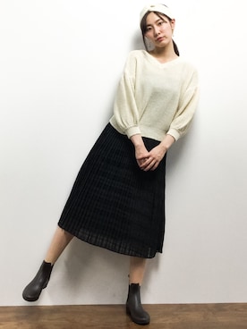 矢野結衣さん（レディース・166cm）の冬コーディネート