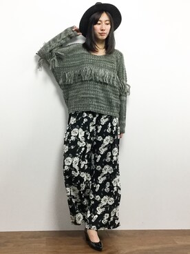 矢野結衣さん（レディース・166cm）の冬コーディネート