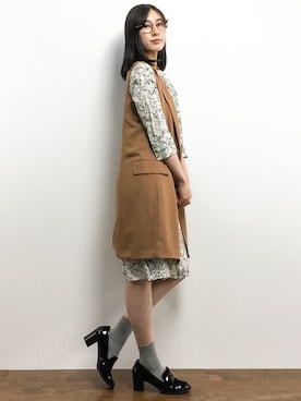 矢野結衣さん（レディース・166cm）の冬コーディネート