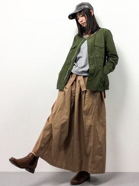 矢野結衣さん（レディース・166cm）の春コーディネート