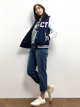 矢野結衣さん(レディース・166cm)の春コーディネート