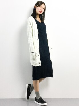 矢野結衣さん(レディース・166cm)の春コーディネート