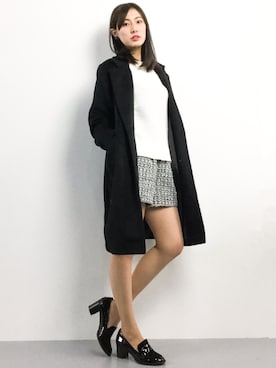 「Staircase（ステアケース）のアイテム」を使った、矢野結衣さん（レディース・166cm）の春コーディネート