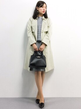 「amelier MAJESTIC LEGON（アメリエルマジェスティックレゴン）のアイテム（ジャケット/アウター）」を使った、矢野結衣さん（レディース・166cm）の春コーディネート