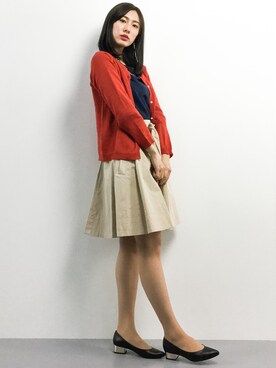 「Lulud（ルルド）のアイテム」を使った、矢野結衣さん（レディース・166cm）の春コーディネート