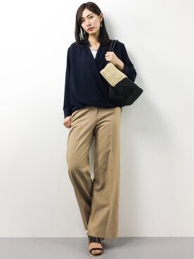 矢野結衣さん(レディース・166cm)の春コーディネート