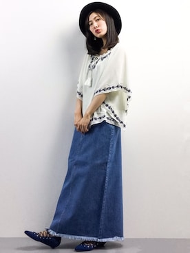 矢野結衣さん（レディース・166cm）の春コーディネート