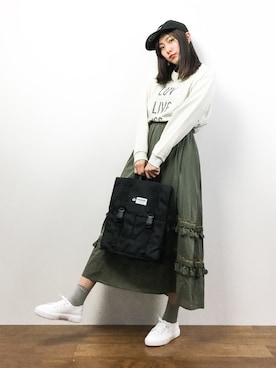 矢野結衣さん（レディース・166cm）の春コーディネート