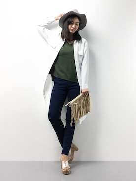 矢野結衣さん（レディース・166cm）の春コーディネート