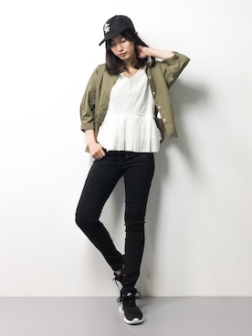 矢野結衣さん(レディース・166cm)の春コーディネート