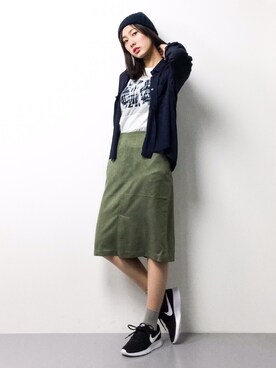 矢野結衣さん（レディース・166cm）の春コーディネート