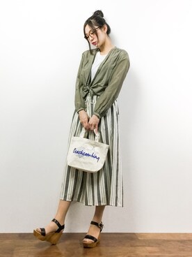 矢野結衣さん（レディース・167cm）の春コーディネート