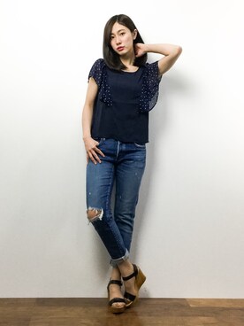 矢野結衣さん(レディース・167cm)の春コーディネート