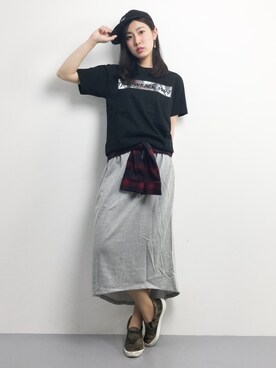 X-girl（エックスガール）の「THROWBACK 1994 S/S BIG TEE（Tシャツ 