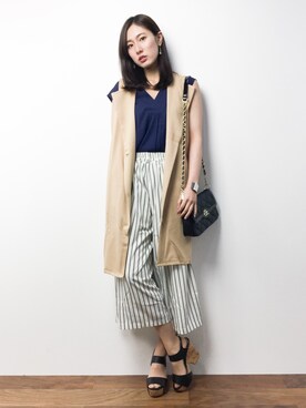 矢野結衣さん（レディース・167cm）の春コーディネート