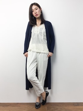 矢野結衣さん（レディース・167cm）の春コーディネート