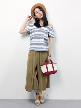 矢野結衣さん（レディース・167cm）の春コーディネート
