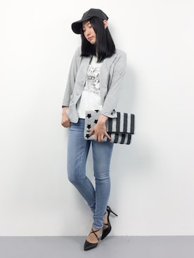 矢野結衣さん(レディース・167cm)の春コーディネート