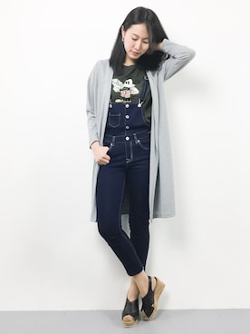 「cava cava（サヴァサヴァ）のアイテム（サンダル）」を使った、矢野結衣さん（レディース・167cm）の春コーディネート