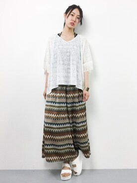 矢野結衣さん(レディース・167cm)の春コーディネート