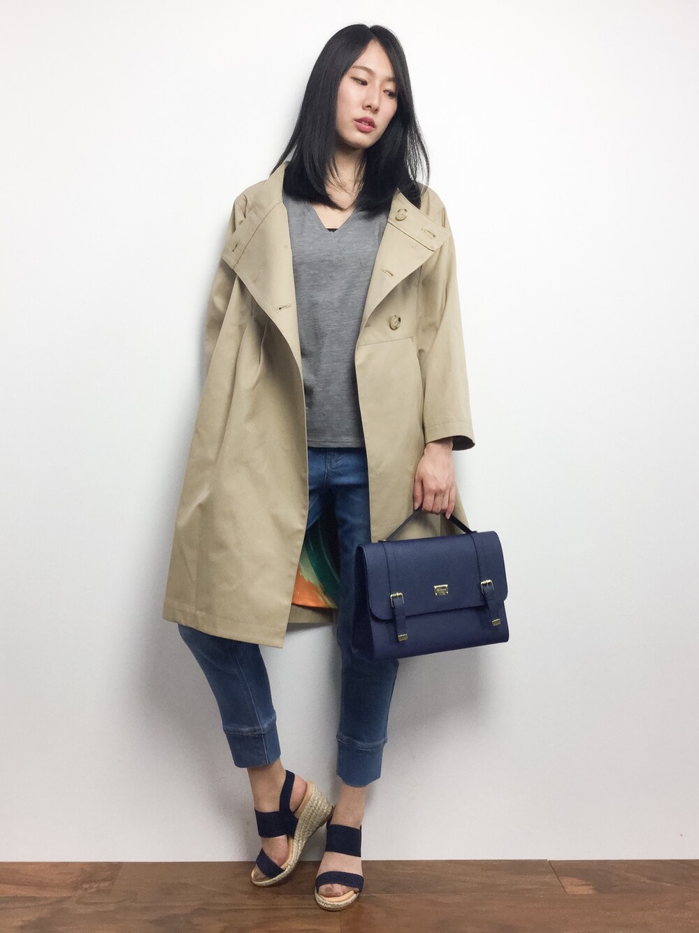 TSUMORI CHISATOのトレンチコートを使ったレディース人気ファッション