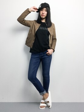 矢野結衣さん(レディース・167cm)の春コーディネート