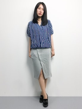 「MULLER（ミューラー）のアイテム」を使った、矢野結衣さん（レディース・167cm）の春コーディネート