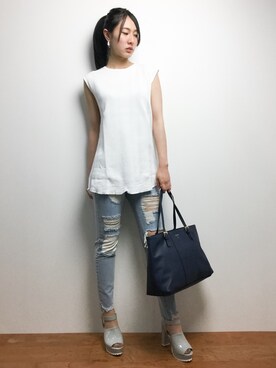 矢野結衣さん（レディース・167cm）の夏コーディネート