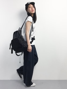 「une autre（ユノートル）のアイテム」を使った、矢野結衣さん（レディース・167cm）の夏コーディネート