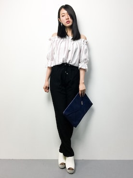 矢野結衣さん（レディース・167cm）の夏コーディネート