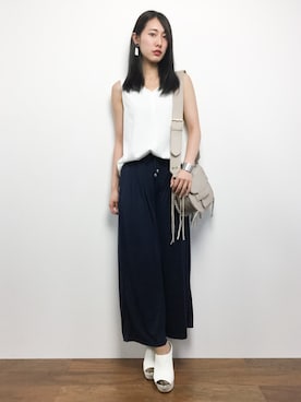 「goocy（グースィー）のアイテム」を使った、矢野結衣さん（レディース・167cm）の夏コーディネート