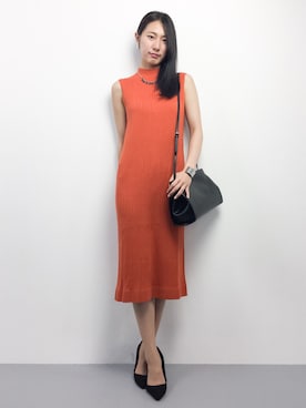 「TATRAS CONCEPT STORE（タトラスコンセプトストア）のアイテム」を使った、矢野結衣さん（レディース・167cm）の夏コーディネート