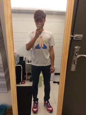 「CLOT（クロット）のアイテム（Tシャツ/カットソー）」を使った、阿九さん（メンズ・175cm）の秋コーディネート